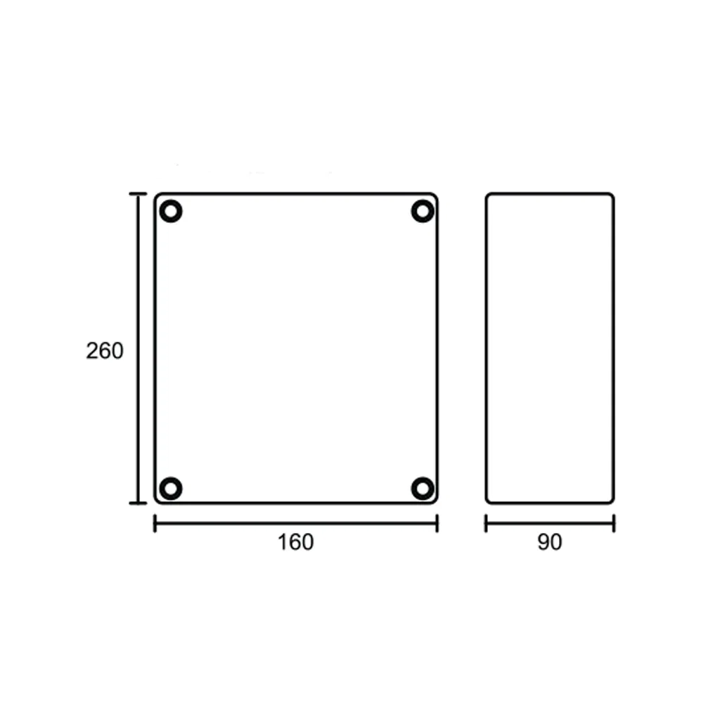 Caixa Aluminio 260X189X96 – UP Electronic — foto 2
