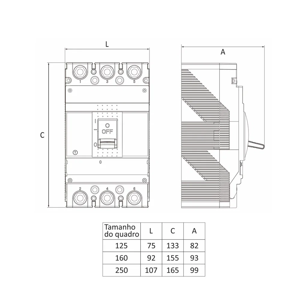 Disjuntor Mold Fx 225A – UP Electronic — foto 4