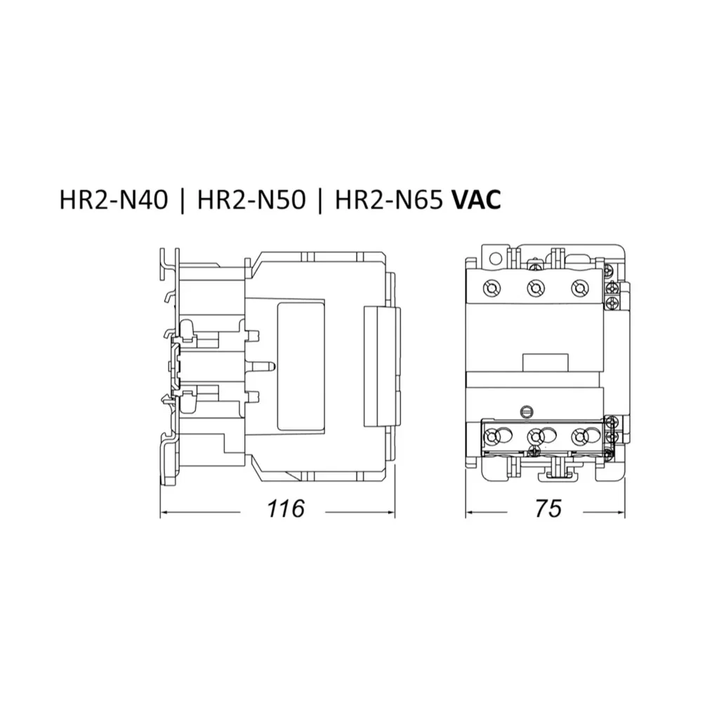 Contatora Easy HR2 50A 1NA+1NF 24VAC – UP Electronic — foto 6